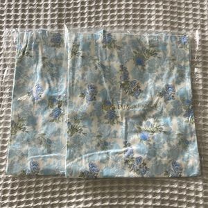 2 love shack fancy flower printed canvas totes